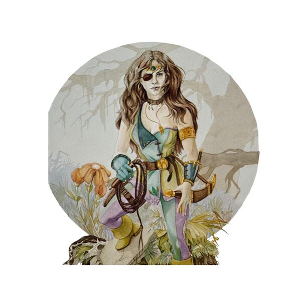 Vintage Signed Patricia Breeding Print The Venture Fantasy Art - Picture 2 of 5